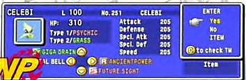 Celebi's pokemon stadium 2 data