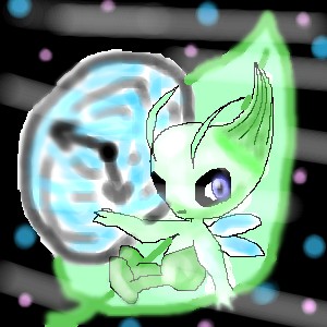 My fifth celebi Traveling thru time on a leaf