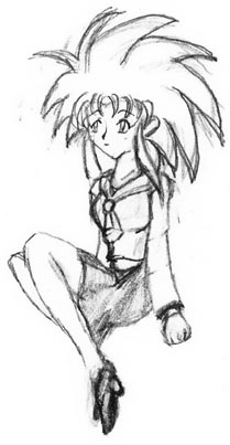 ryoko in a fuku