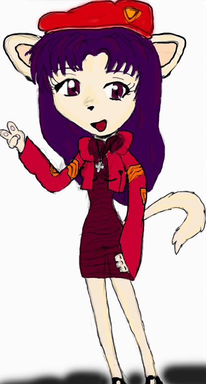 misato as a kitty 