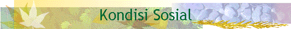 Kondisi Sosial