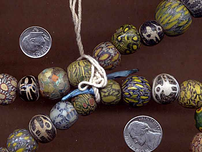 Closeup of Bird Beads