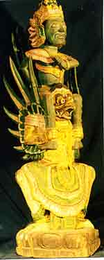 Colored Garuda Vishnu
