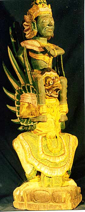 Colored Garuda Vishnu