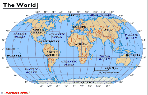 Clickable World from Mapquest
