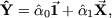  ^ Y  = ^a01+ ^a1X, 
