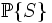 \mathbb{P}\{S\} \,