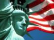 Statue of Liberty and Flag