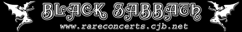Black Sabbath Rare Concerts