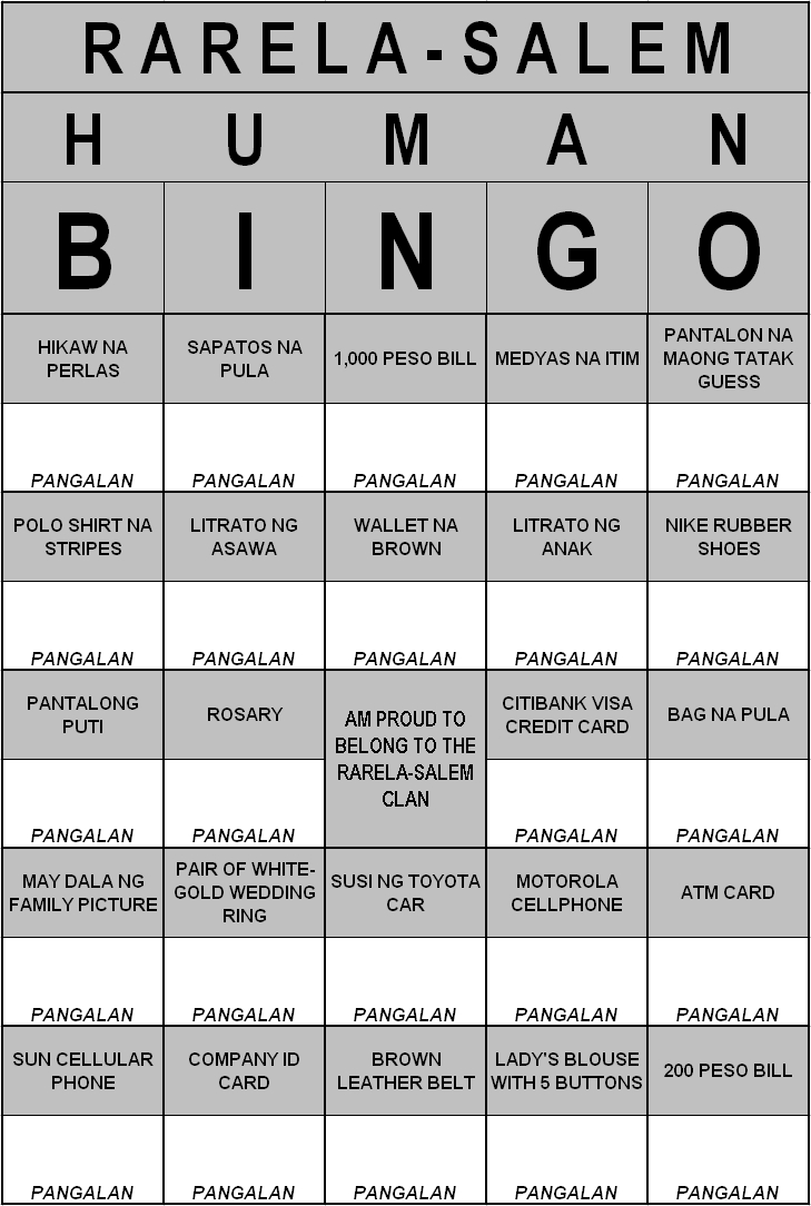 Human Bingo