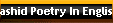Rashid Poetry In English