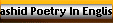 Rashid Poetry In English