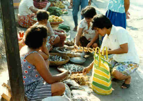 When you don't have a refrigerator, daily trips to the marketplace are a way of life.
