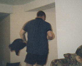 Are those your pants in your hand?