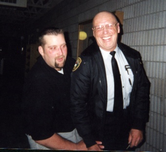 Pete and Dave, the best security guard (because he always remembers what kind of car I drive)