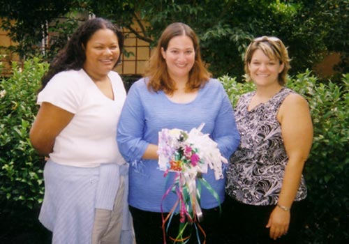 The beginning of the wedding shower for Andrea Silverstein