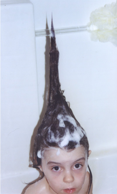 Annie, with her "Hair Horn"