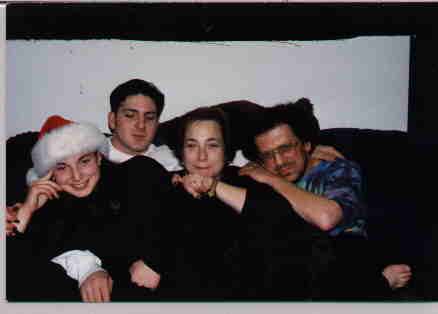 Tori, Mic, Chris and Louie, Christmas 1997