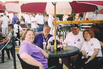 oost #41 members enjoy some cold beverages...