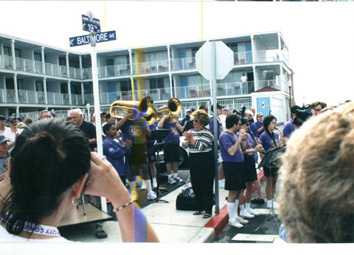 Unitas Blvd. is dedicated at 19th Street and Baltimore Avenue.