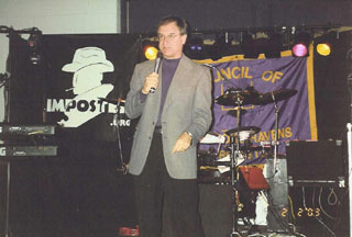 Ravens head coach Brian Billick brings Bullroast '03 to order