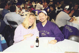 Roost #41 members Mike and Pam McGuigan enjoy the festivities at the Council Bullroast