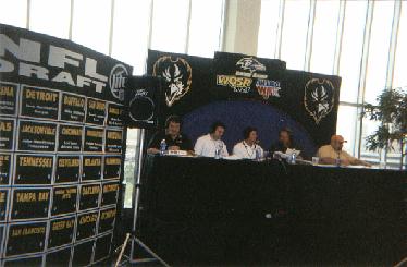 Live radio broadcasts during NFL Draft 2002 at Ravens Stadium