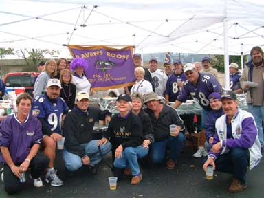 Ravens Roost #41 members tailgate in style October 2003...