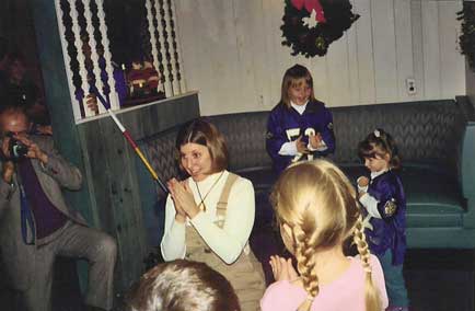 The children listen intently to the storyteller.