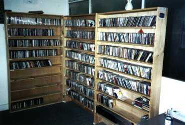One corner of the music library, strangely quiet!