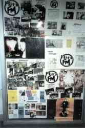 A wall of Hitz Memorabilia near the lifts