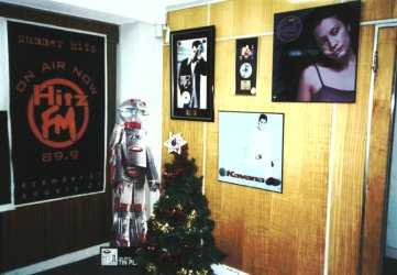 Lots of music posters in Hitz FM Reception