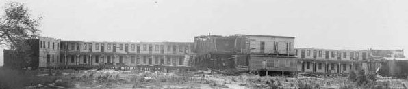 Ruins of the Ocean Club Hotel after the 1893 hurricane on Grand Isle