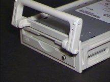 Front view of Mobile Rack Zip drive installation