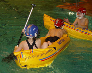 A little give and go with Jonno (that's me diving to pass off to Jon on the right)