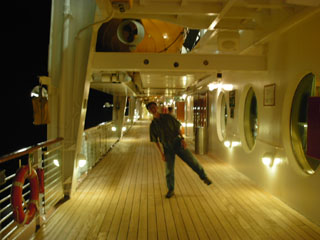 No idea, must've been seasick