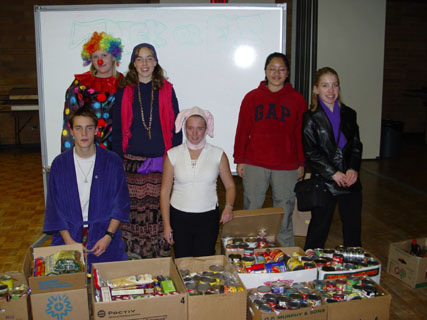 the hard-working folks at Trick and Eat Food Drive... hats off to such fine folks.