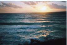 My first Cancun sunrise - taken on a disposable camera