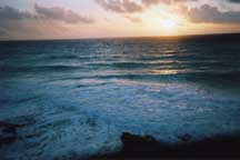 My first Cancun sunrise - taken on a disposable camera