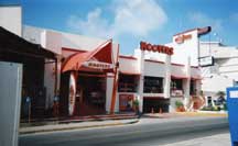Hooters - one of the few places showing NFL playoff football
