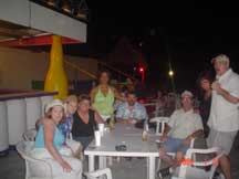 The whole group - getting ready for the Booze Cruise