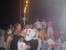 The whole staff for the Booze Cruise - Caribbean Carnival