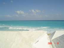 Our first look at the ocean from the resort