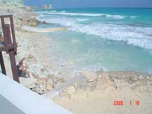 The view of the "beach" from our room