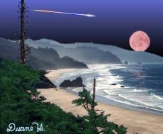 Artists rendition of a meteor