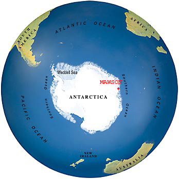 Antarctica Location Map
