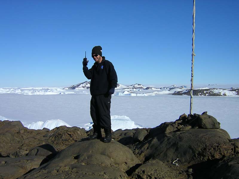Communicating, Colebeck Hill, East Antarctica