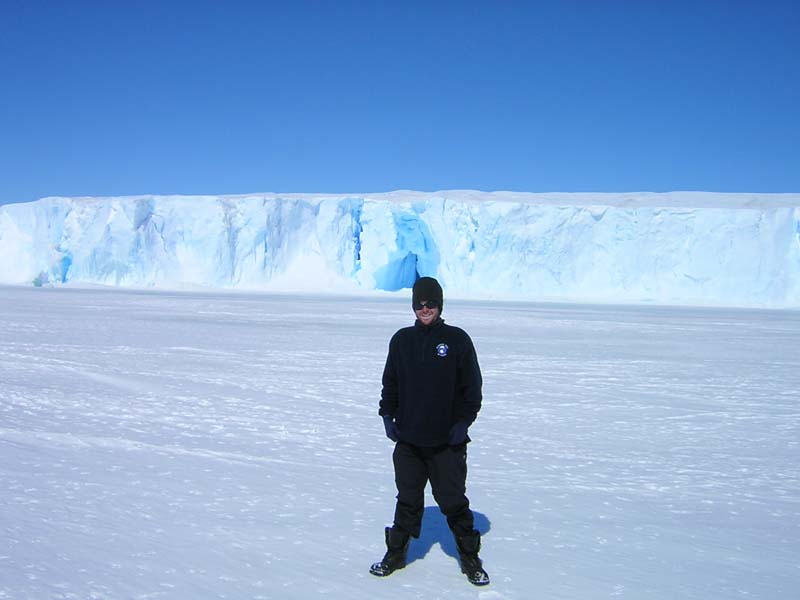 Me on the Sea Ice by the Taylor Glacier Edge, East Antarctica