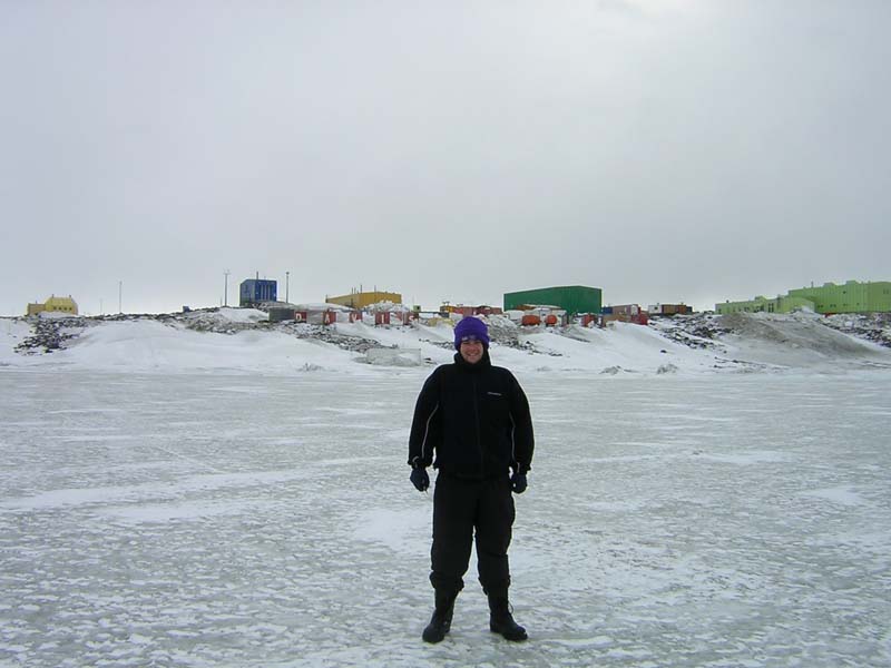 Me, Walking on Water, Davis Station, Antarctica