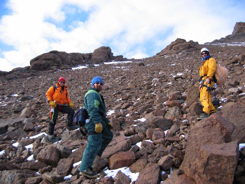 Climbing Mt Henderson, East Antarctica